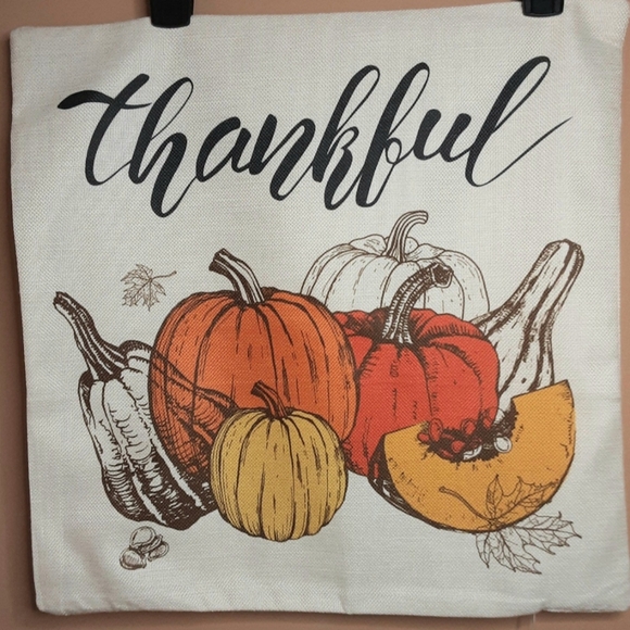 NEW Set of 4 Fall/Thanksgiving Pillowcovers - gnomes, Fall colors - Picture 4 of 11